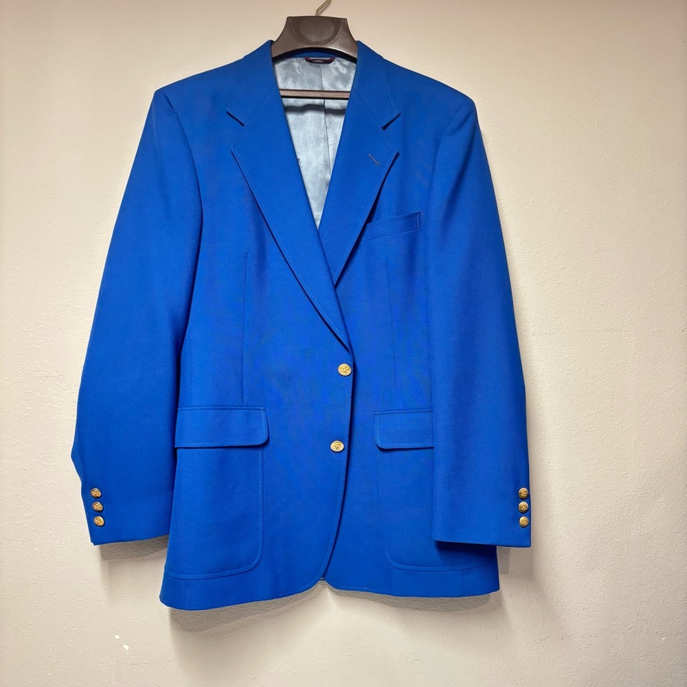 Hart Schaffner Marx Royal Blue Sportcoat with Gray Lining